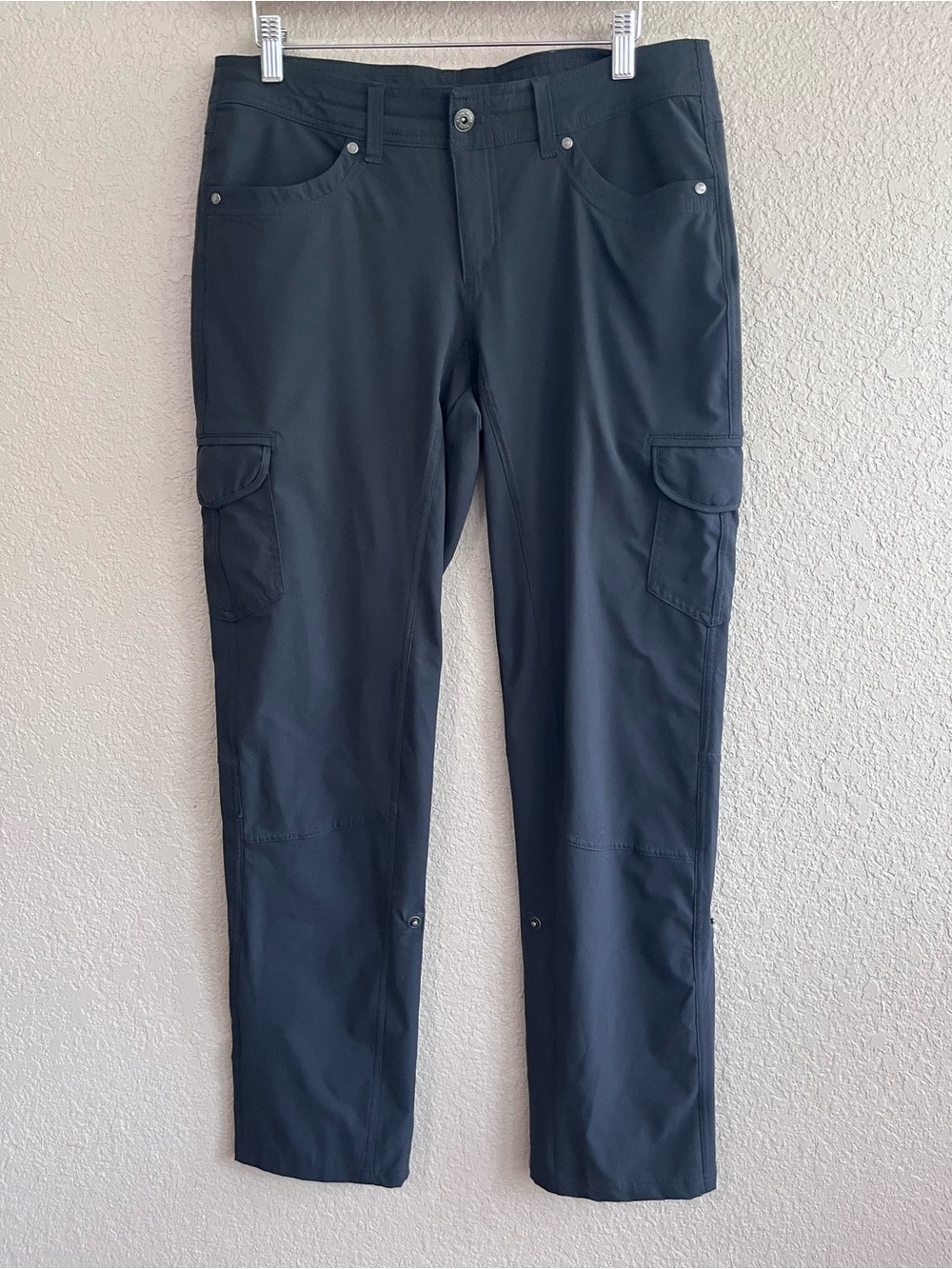 KUHL Freeflex Roll-Up Hiking Pants Koal Size 8 Reg 6326 Cargo Convertible - Picture 10 of 16